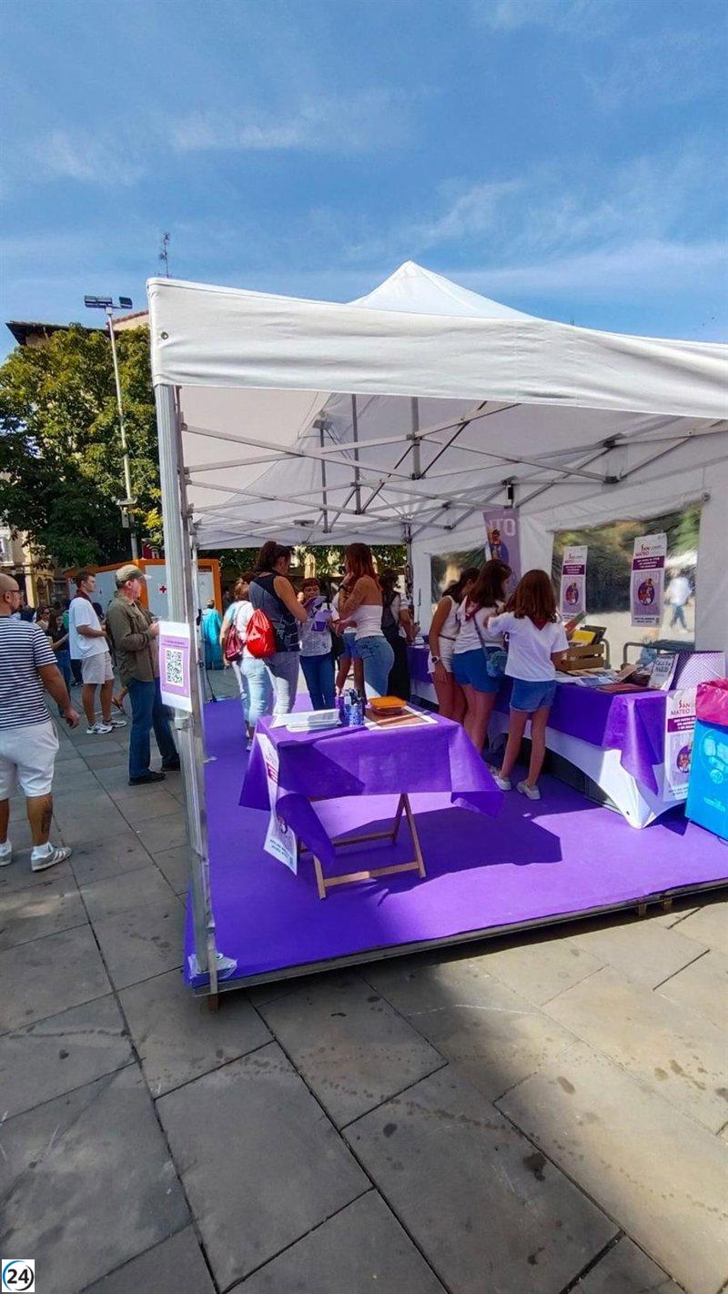 Gran afluencia de público en Puntos Violeta durante las Fiestas de San Mateo, superando las 1.000 visitas.