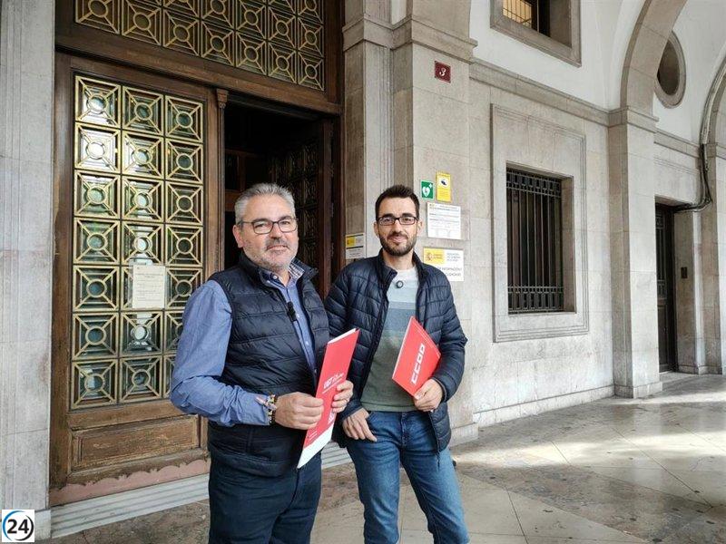 Sindicatos instan a huelga el 15 de octubre en protesta por la situación en Palestina.