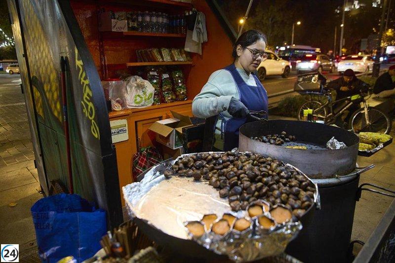 Seis nuevos quioscos de castañas asadas inauguran en la ciudad.