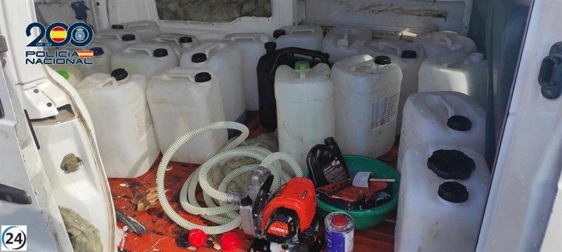 Detenidos en Logroño dos individuos por robar 1200 litros de gasóleo.