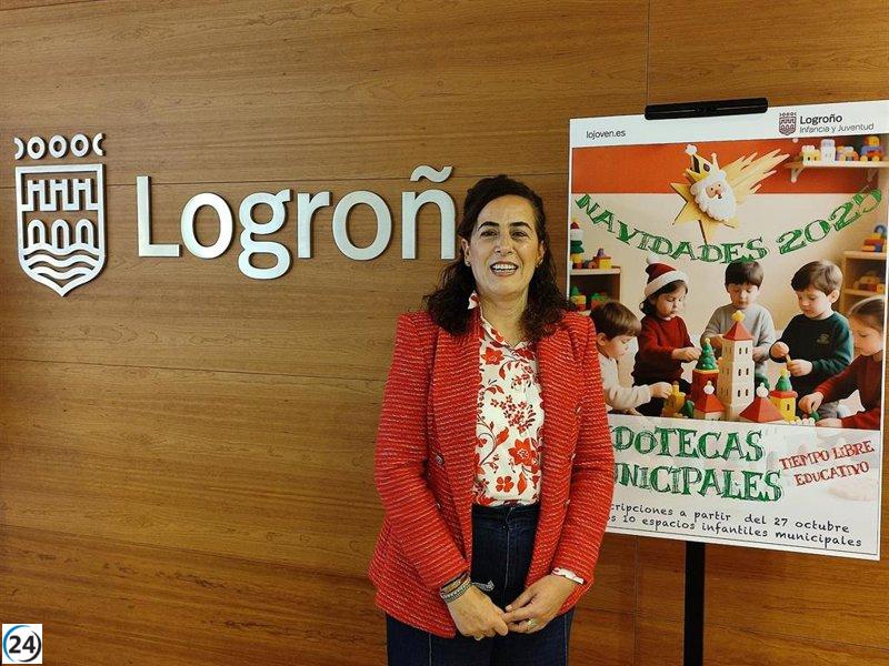 El Ayuntamiento de Logroño asegura 1.181 plazas en ludotecas navideñas para apoyar la conciliación familiar.