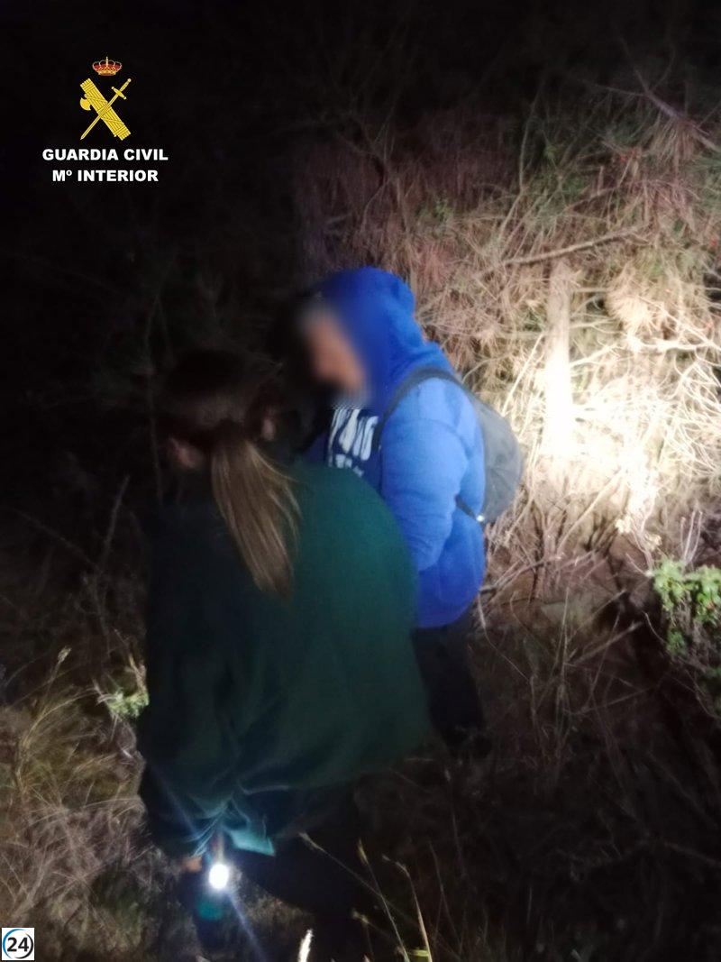 Anciano de 70 años es rescatado por la Guardia Civil en Santa Marina tras perderse.