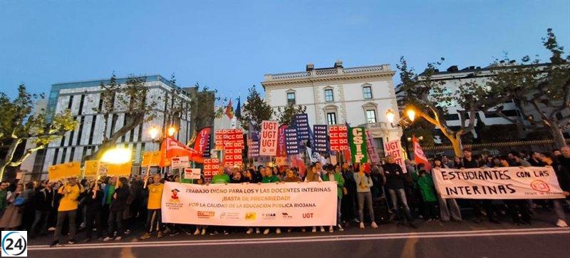 Interinos en Logroño exigen cambios para acabar con la inestabilidad laboral.