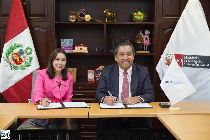 Acuerdo UNIR-MIDIS impulsa educación y modernización en la administración pública.