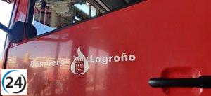 Incendio en contenedor en el este de Logroño