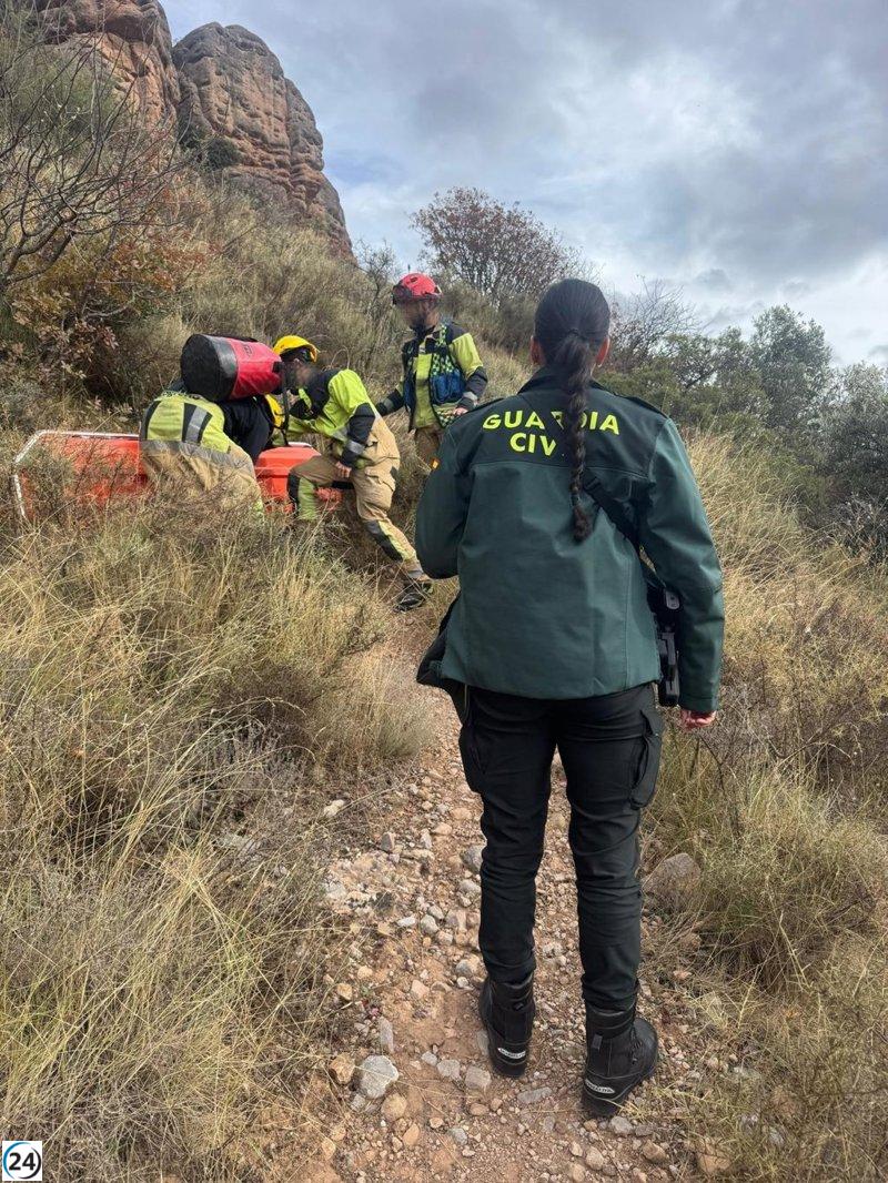 Emergencia en Viguera: Guardia Civil y Bomberos rescatan a senderista lesionada en la ermita de San Esteban.