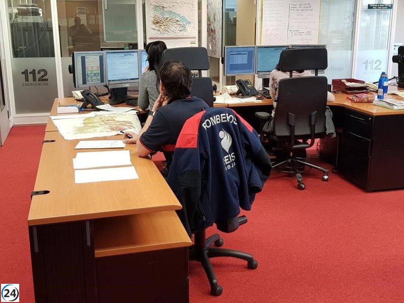 SOS Rioja informa sobre un centenar de emergencias en la Nochebuena.