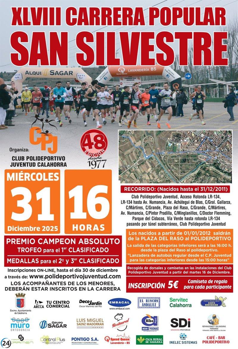 Calahorra celebrará el fin de año con la clásica Carrera San Silvestre.