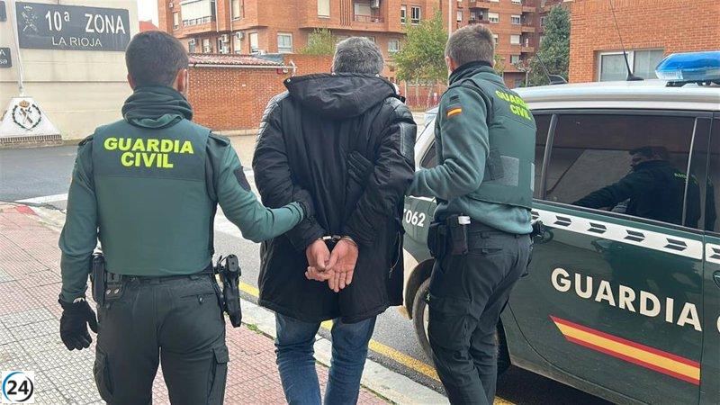 Operativo de la Guardia Civil revela un delito de salud pública en La Rioja durante lucha contra la violencia de género.
