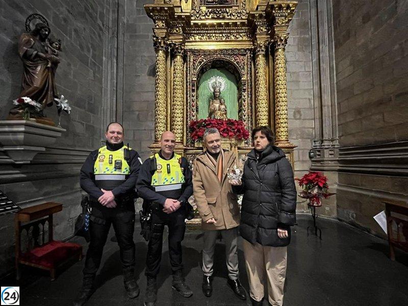 Policía de Logroño recupera la corona del Niño Jesús robada en Nochevieja.