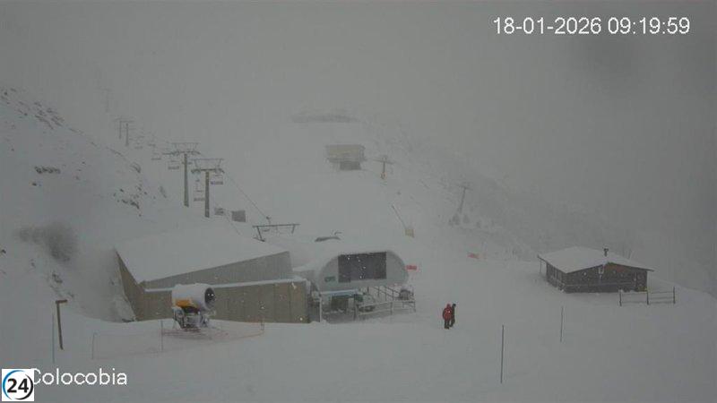 Valdezcaray inicia su temporada con 7 pistas y 5,6 km de recorrido esquiable este domingo.