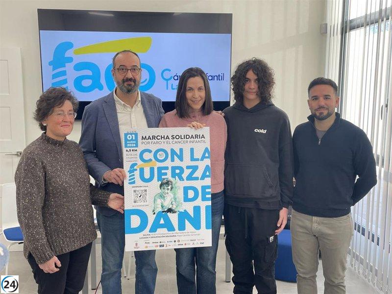 Marcha solidaria 'Con la fuerza de Dani' por FARO se celebrará en Villamediana el 1 de marzo.