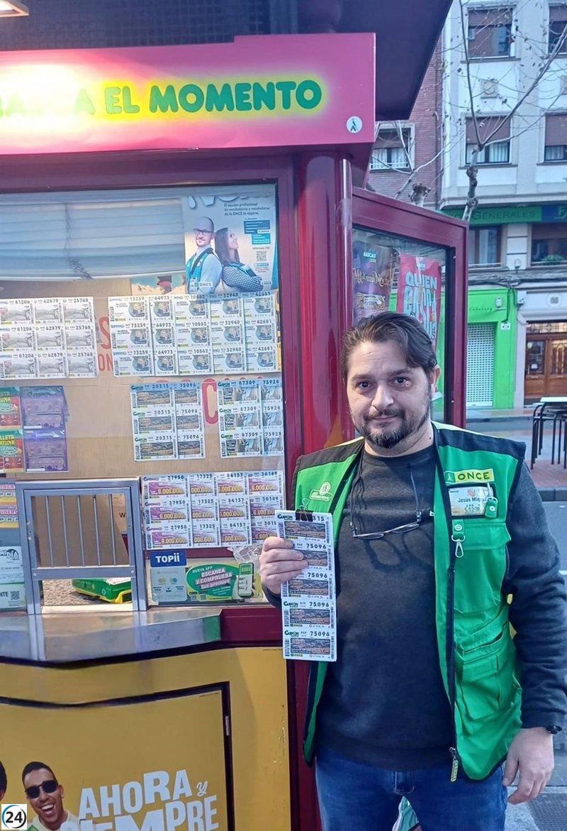 La ONCE entrega 35.000 euros en Logroño con su Cupón Diario este lunes.