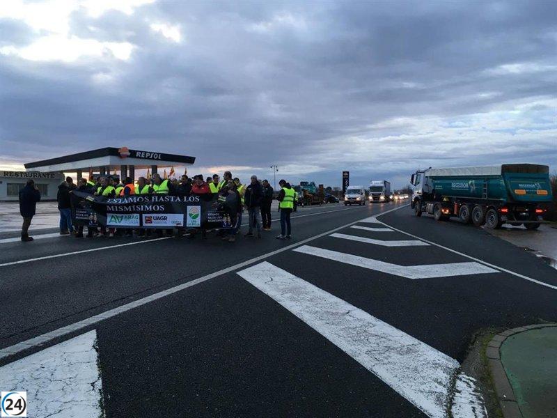 FECOAR apoya las protestas de las organizaciones agrarias ARAG-ASAJA, UAGR-COAG y UPA UGT.