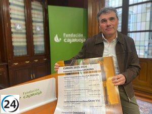 Fundación Caja Rioja presenta su agenda cultural con cine, vino, arte y cursos en Logroño.