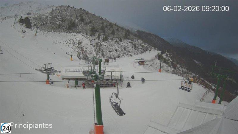 Valdezcaray inicia la temporada este viernes con cinco pistas y 3,7 kilómetros para esquiar.