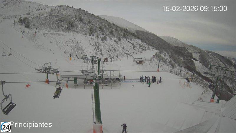 Valdezcaray inaugura la temporada este domingo con ocho pistas y 7,49 km de nieve.