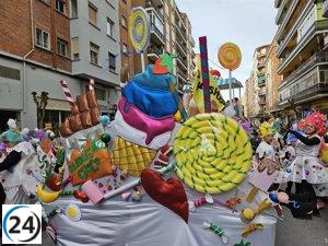 La carroza 'Duquechuches' del AMPA CEIP Duquesa de la Victoria triunfa en el Carnaval, ganando el primer lugar.