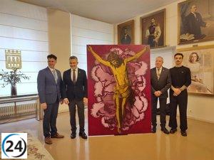 El autor del cartel de Semana Santa en Logroño destaca la importancia del Cristo de las Ánimas.