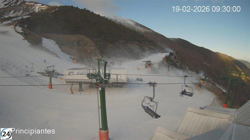 Valdezcaray inicia la temporada este jueves con cinco pistas y 5,4 kilómetros para esquiar.