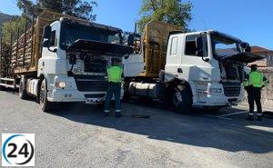 DGT finaliza campaña de control con 161 vehículos sancionados por 180 faltas.