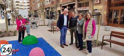 Concluye la reurbanización de la calle Fundición de Logroño que incluye renovación abastecimiento y región infantil