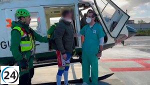 Rescate de ciclista tras noche al aire libre en El Collado.