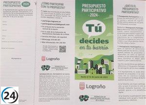 Logroño se convierte en referente nacional con la apertura del plazo de propuestas para el Presupuesto Participativo 2024.