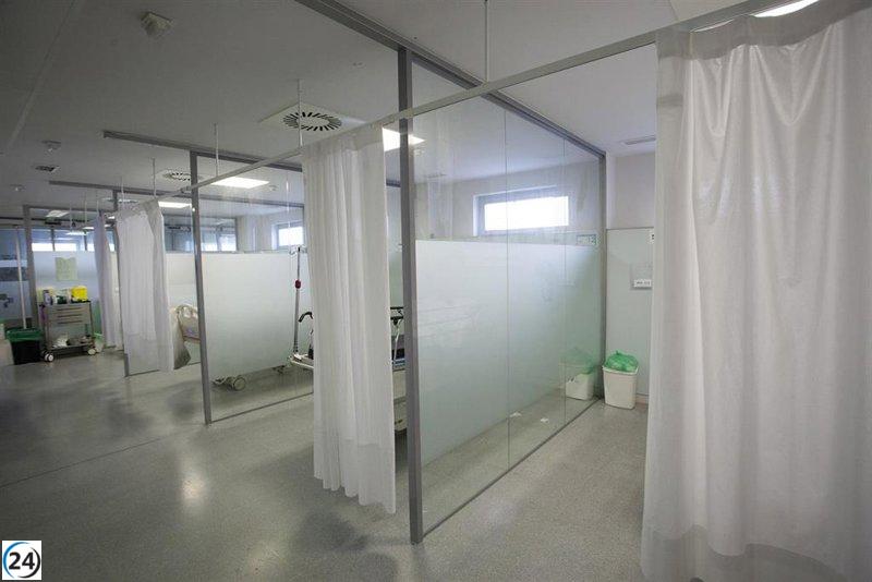 Motociclista trasladado al hospital tras sufrir una caída en Logroño.