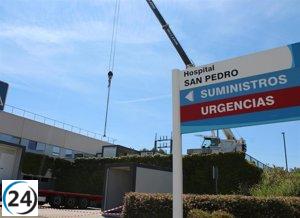 Motociclista hospitalizado tras caída en Logroño