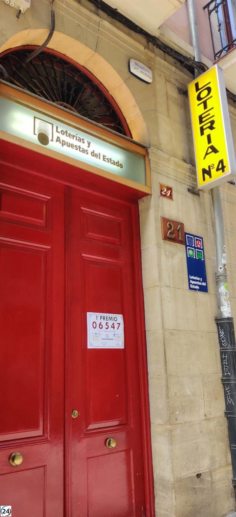 Logroño, agraciada con parte del primer premio de la Lotería Nacional en el sorteo de este sábado.