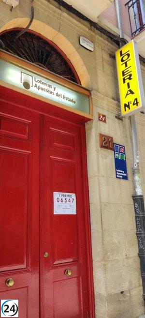 Logroño, agraciada con parte del primer premio de la Lotería Nacional en el sorteo de este sábado.