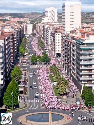11.000 mujeres corren por la investigación contra el cáncer en Logroño.