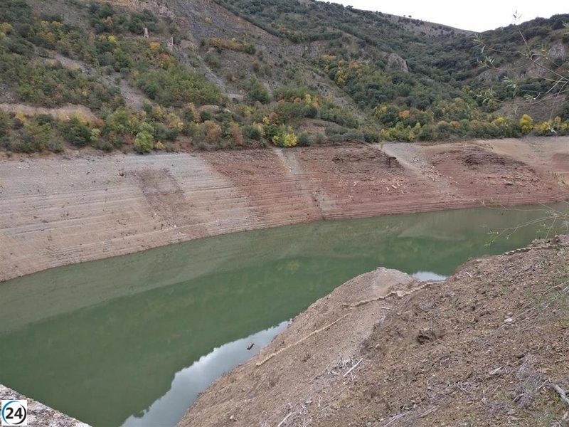 Los embalses riojanos caen al 61,6% en la última semana.