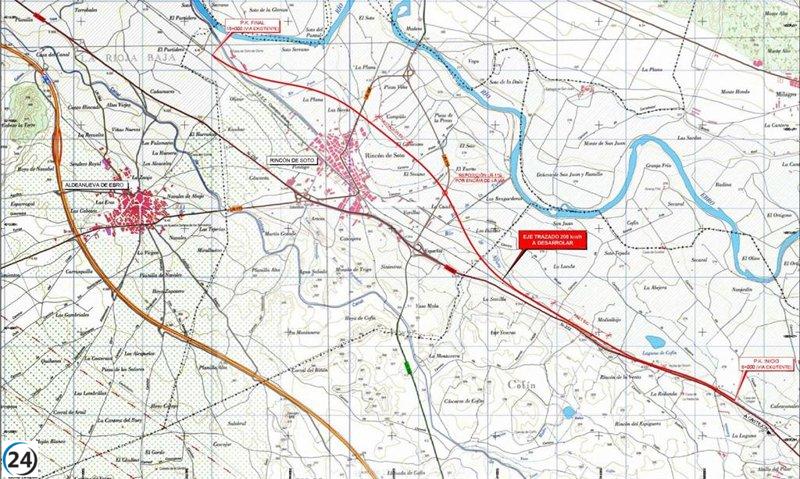 Adif invierte 67,5 millones en la construcción de la Variante de Rincón de Soto.