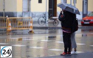 Alerta amarilla por lluvias y tormentas fuertes en La Ribera y Ibérica riojana esta tarde