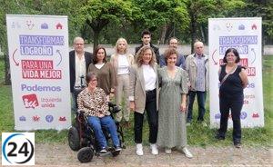 Podemos-IU presenta en Logroño un equipo de izquierda valiente.