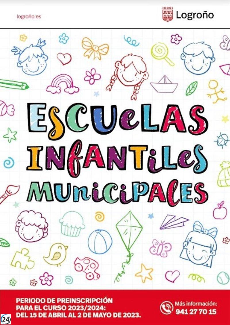 Plazo para inscripción en Escuelas Infantiles de Logroño termina el 2 de mayo.