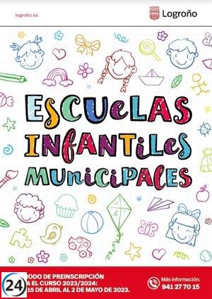 Plazo para inscripción en Escuelas Infantiles de Logroño termina el 2 de mayo.