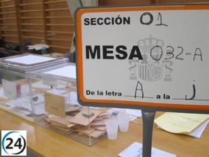 El sorteo de mesas electorales se realizará el 3 de mayo.