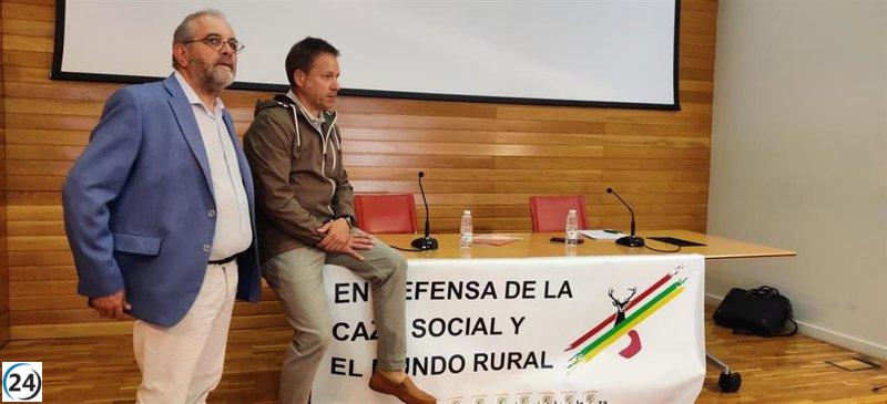 Cazadores riojanos protestan contra la Ley de Bienestar Animal y la gestión cinegética.