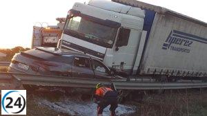 Accidente en la N-232 deja dos heridos graves y uno leve en Calahorra.