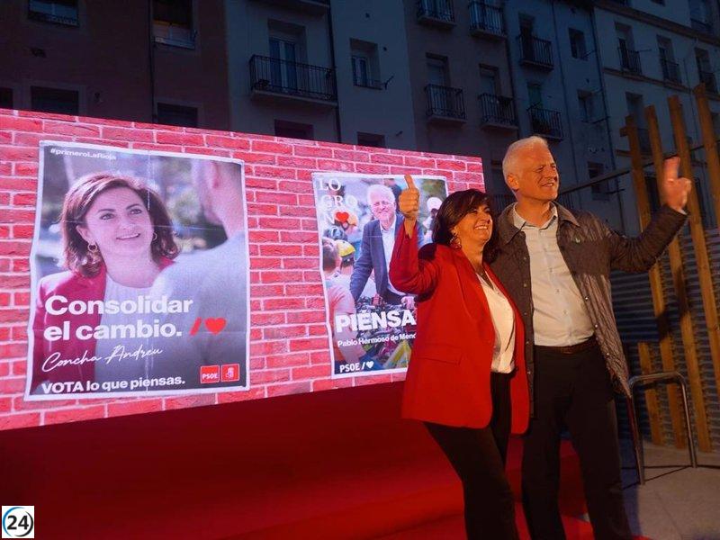 El PSOE se atribuye el trabajo para la mayoría y confía en su historial de 4 años.