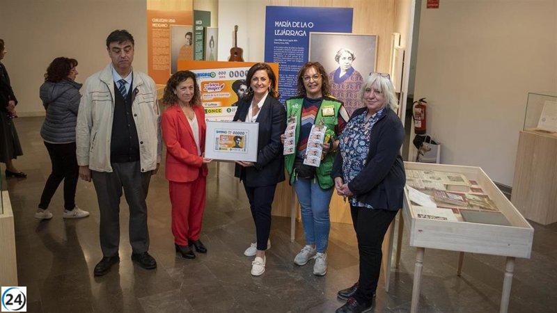 ONCE distribuirá cinco millones de cupones con la figura de María de la O Lejárraga por España.