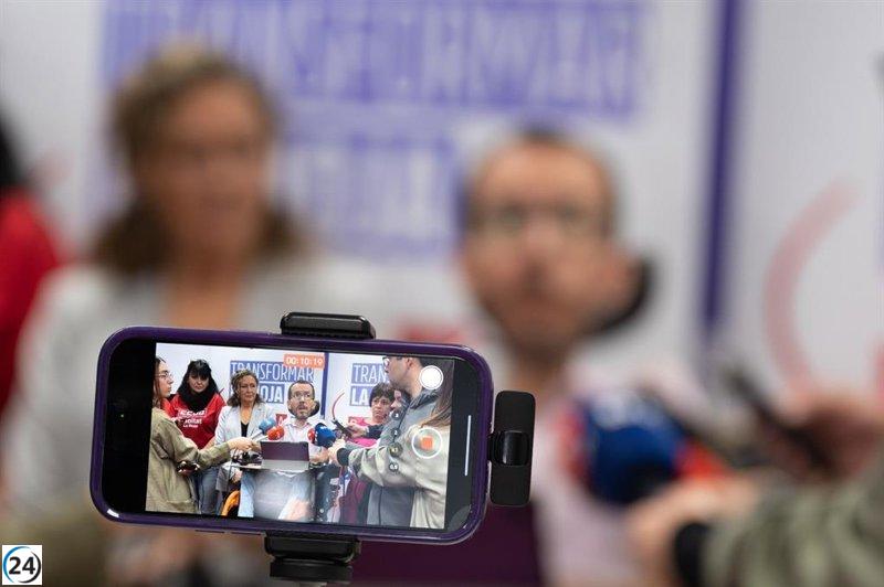 Echenique pide al PSOE respaldar desprivatización de la sanidad pública.