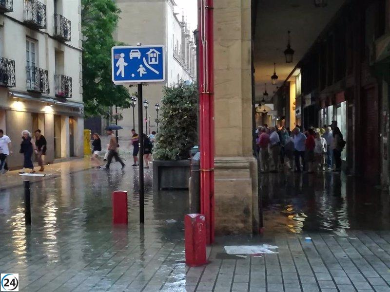 La AEMET emite aviso amarillo en La Rioja por lluvias y granizo.