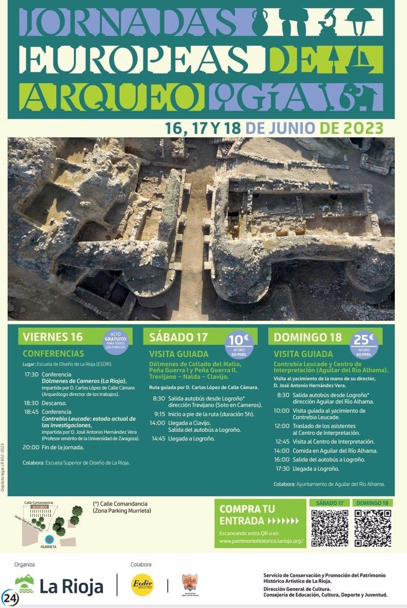 Aún hay espacios libres en eventos de Jornadas Arqueológicas Europeas en La Rioja este fin de semana.
