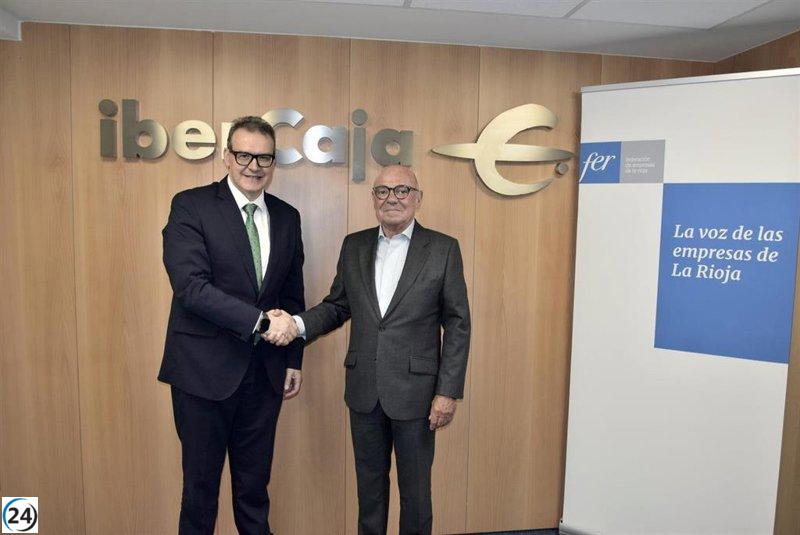 Ibercaja y FER unen esfuerzos para impulsar a pymes y autónomos de La Rioja.