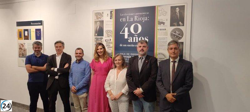 Exposición de la Fundación Ibercaja e IER celebra 40 años de elecciones autonómicas en La Rioja.