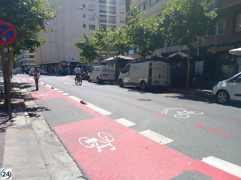 El PSOE asegura que el eje ciclista de Avenida Portugal es el mejor modelo técnico.
